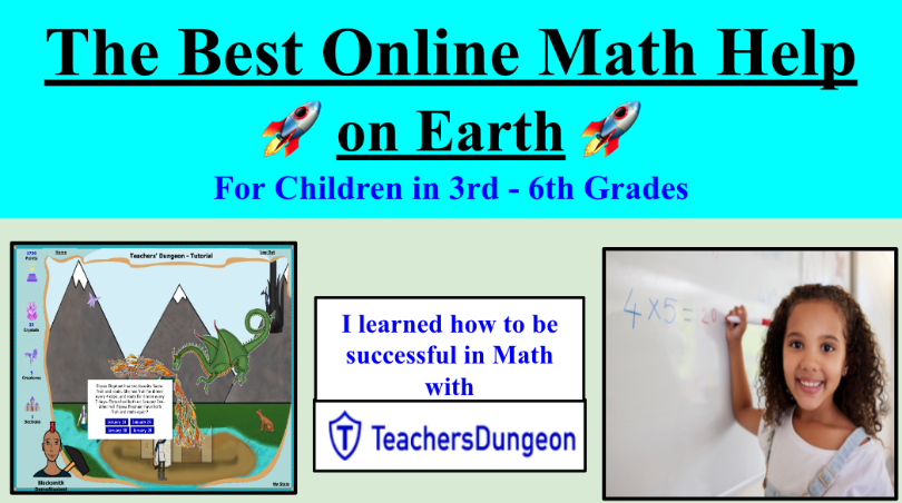 Screenshot of engaging online math help program for kids in grades 3 to 6, featuring interactive learning, video tutorials, and game-based challenges.
